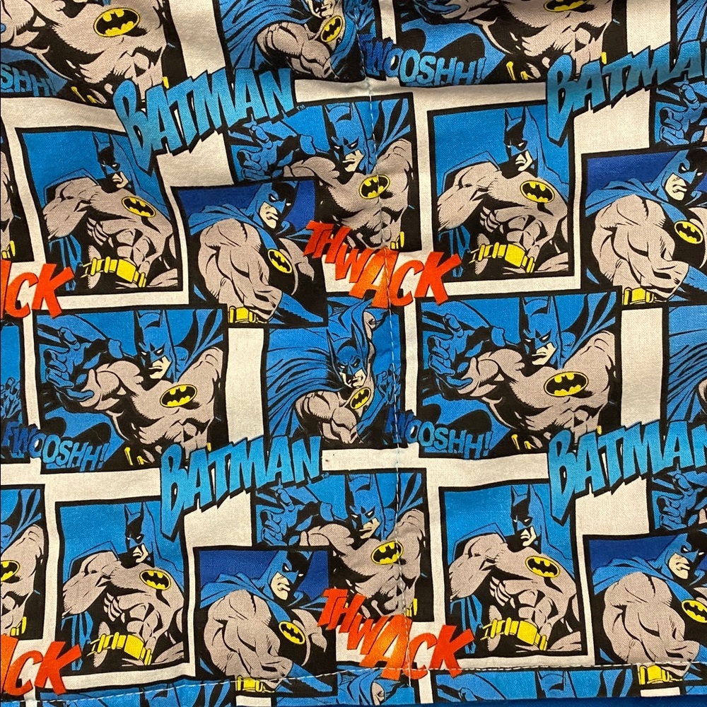 Handmade Blue DC Comic Book/ Batman Patterned Blanket - Picture 14 of 16